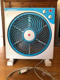 Ventilatore da tavolo con timer e griglia rotante