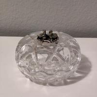 Scatolina portagioie vintage in cristallo