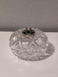 Scatolina portagioie vintage in cristallo