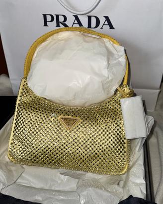 borsa prada re-edition nylon crystal