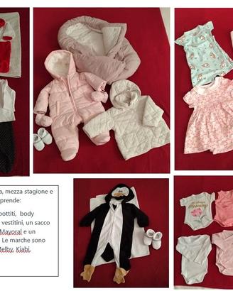 Lotto abbigliamento e accessori neonati 1 - 6 mesi