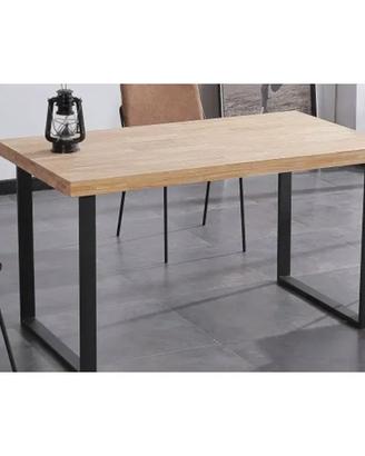 Tavolo da pranzo , ,piano in rovere massello