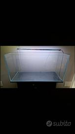 Vasca acquario in vetro extrachiaro e filtro