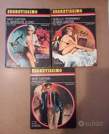 3 libri saga Nick Carter