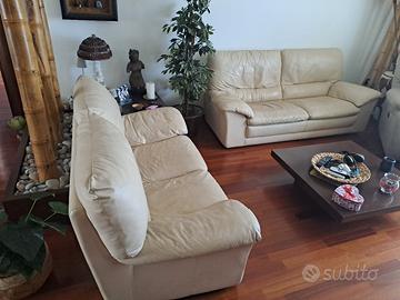 Divani in vera pelle by Natuzzi.                  