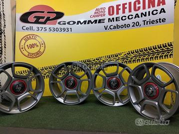 4 Cerchi Lega 17 pollici originali Fiat 500 Abarth