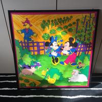 Quadro in seta Walt Disney