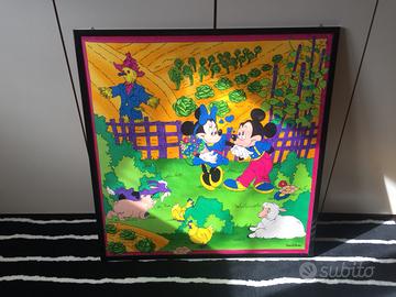 Quadro in seta Walt Disney