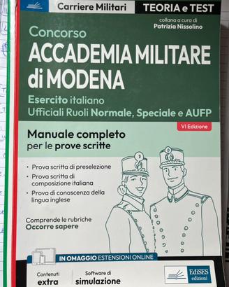Manuale accademia militare di modena. Esercito
