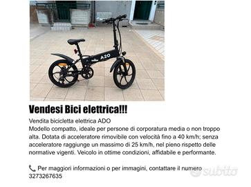  bici elettrica Ado