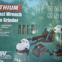 Flex e avvitatore 2 batterie e caricabatterie