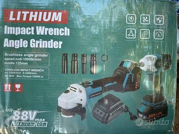 Flex e avvitatore 2 batterie e caricabatterie