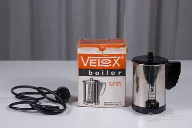 Bollitore vintage Velox Ferrara, conf. originale