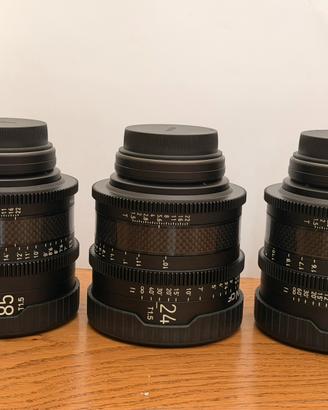 Xeen CF T1.5 Set 24/50/85mm EF — 3 ottiche cinema
