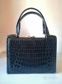 Borsa di puro coccodrillo anni 50