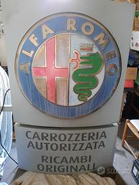 Insegna Luminosa Bifacciale Carrozzeria Alfa Romeo