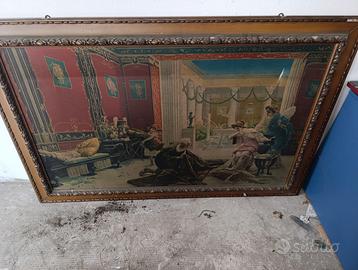 Cromolitografia gig. con scena pompeiana 1,46X98