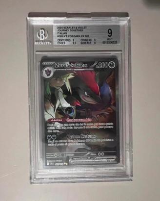 Pokemon N's Zoroark ex SIR Vintage 2025 gradata 9