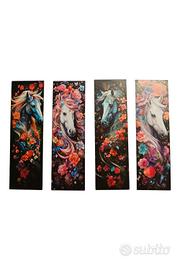 4 segnalibri in acrilico