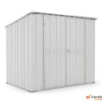 Casetta in lamiera box Acciaio 231x175 bianco