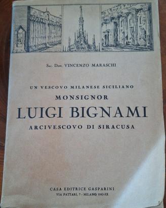 Un Vescovo Milanese MonsLuigi Bignami Arc.Siracusa