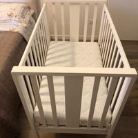 n. 1  “culla lettino bianco Erbesi” n. 1 materass