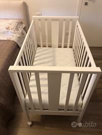 n. 1  “culla lettino bianco Erbesi” n. 1 materass