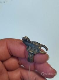 Anello Bronzo Dogon Scorpione