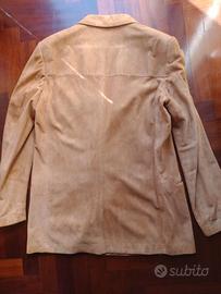 Giacca in pelle scamosciata