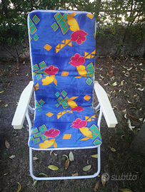 Sedia sdraio da giardino, usata
