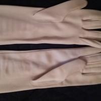 Guanti primaverili beige leggermente lunghi tg M