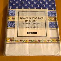 Tovaglia NUOVA Zucchi 12 posti 140x250 puro cotone