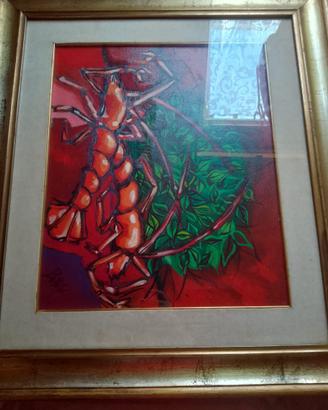 Quadro con certificato natura morta