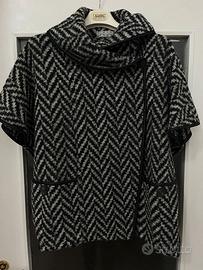 Mantella a Portafoglio con Motivo Chevron