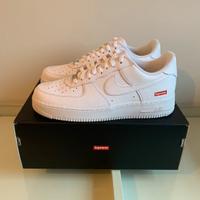 Supreme x Nike Air Force 1 "Box Logo" Bianco 44.5