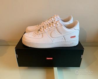 Supreme x Nike Air Force 1 "Box Logo" Bianco 44.5