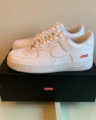 Supreme x Nike Air Force 1 "Box Logo" Bianco 44.5