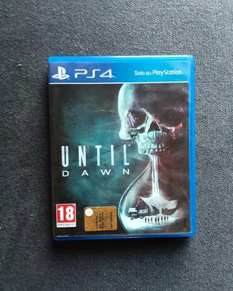 Gioco videogame PS4 Untill dawn con custodia 


