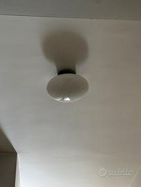 Apllique plafoniera vintage in vetro di Murano