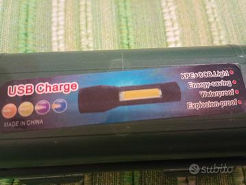 mini torcia led ricaricabile 