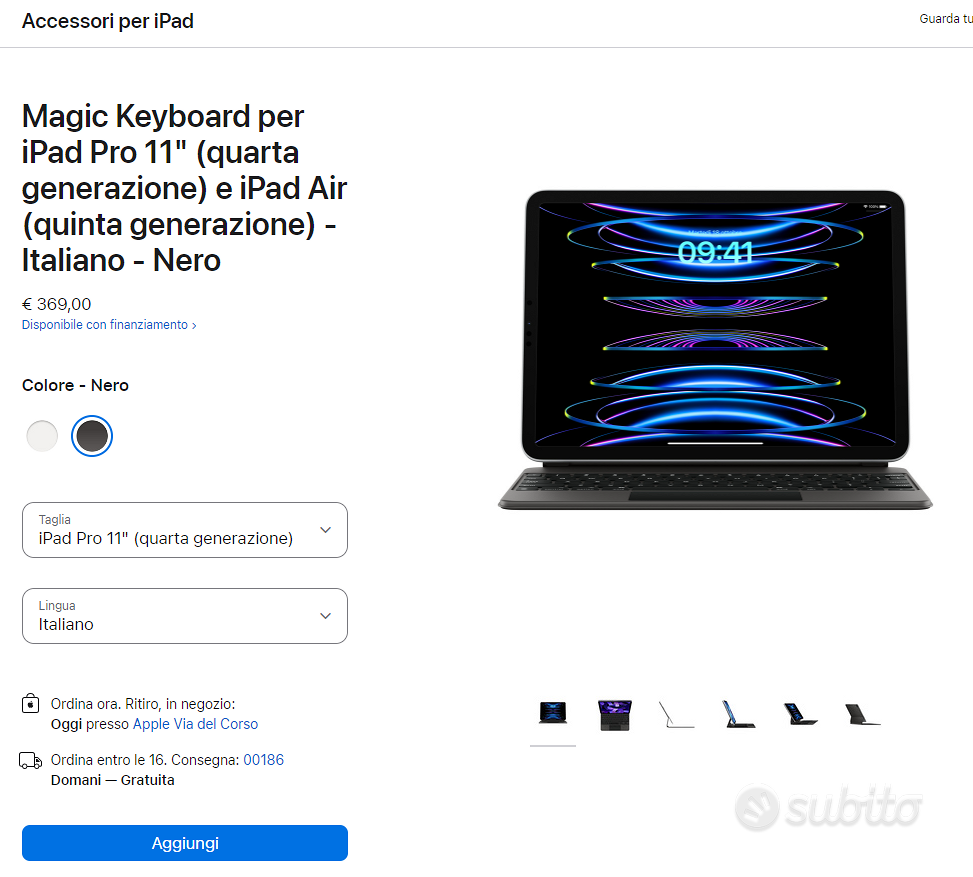 Magic Keyboard per iPad Pro/Air 11 - Informatica In vendita a Monza e  della Brianza