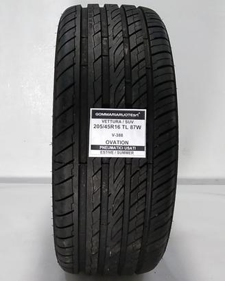 1 PNEUMATICO USATO 205/45R16 87W V388 OVATION GOMM