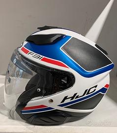 Casco Jet HJC F31 Ceron MC21SF Bianco/Rosso/Blu