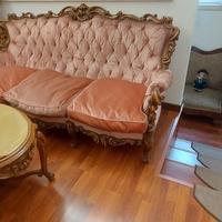 Divano antico con 2 poltrone in stile classico