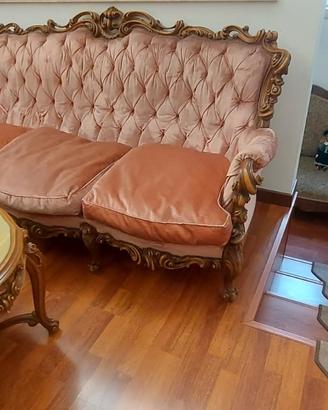 Divano antico con 2 poltrone in stile classico