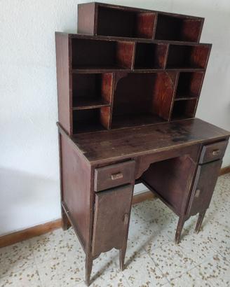 Scrivania con biblioteca Art Déco anni 1930