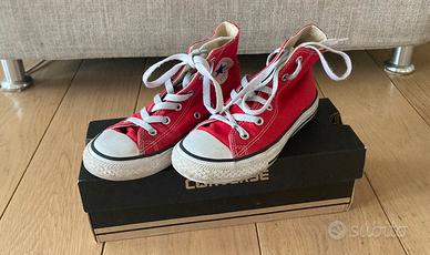 All star converse rosse alte best sale