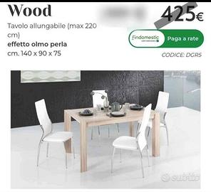 Tavolo allungabile Wood