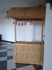 gazebo bar bambù 