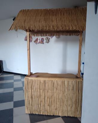 gazebo bar bambù 